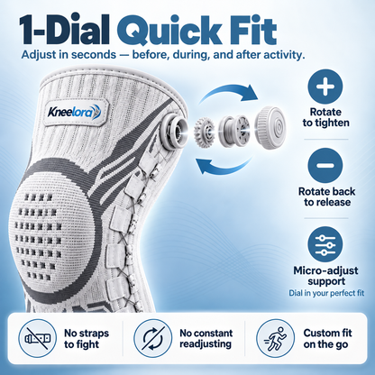 Dial-Fit Knee Brace for Stable Steps